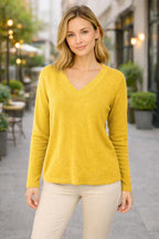 Women's Casual V-neck Sweater | Loose Fit