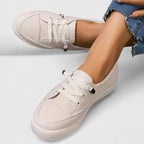 Women's Casual Lace Up Sneakers | Flat