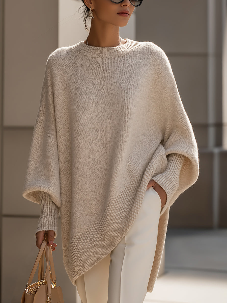 Women’s Winter Oversized Knit Sweater | Long Sleeve
