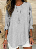 Women's Striped Casual Blouse | Long Sleeve