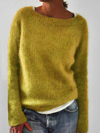 Women's Long Sleeve Ribbed Knit Sweater | Winter