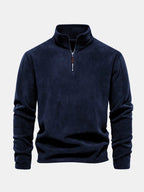 Men's Quarter-Zip Vintage Knit Sweater | Winter