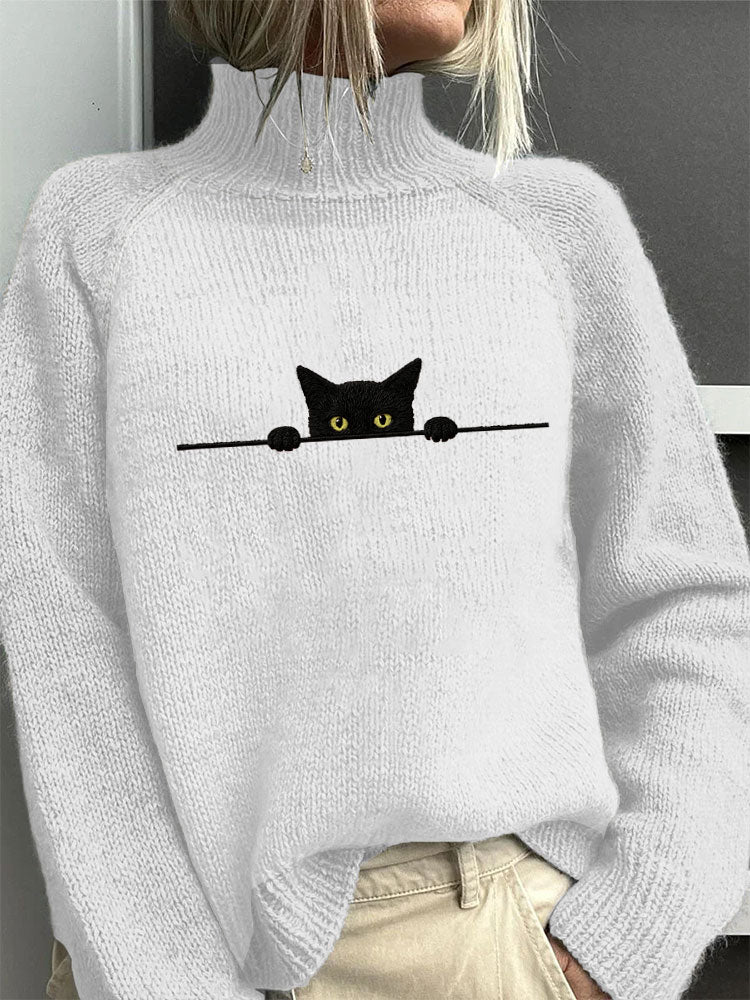 Women's Knit Turtleneck Sweater | Winter