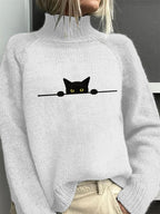 Women's Knit Turtleneck Sweater | Winter