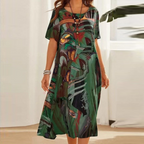 Women’s Shift Summer Print Dress | Midi