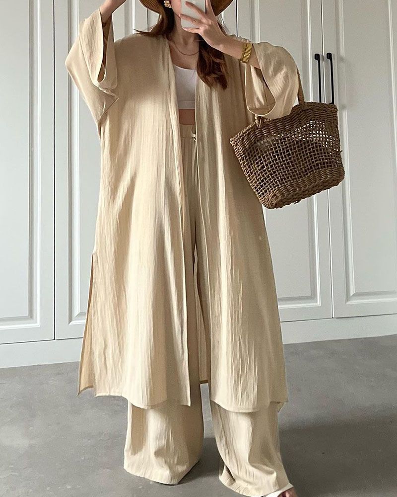 Women’s Longline Two-Piece Outfit Set | Relaxed