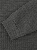 Men's Long Sleeve Quarter Zip Knit Sweater | Mock Neck