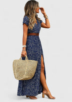 Women's Bohemian Print Summer Vacation Dress | Maxi
