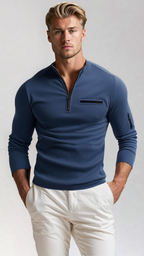 Men’s Quarter Zip Sweater | Pocket