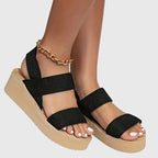 Women's Elegant Thick Sole Platform Summer Sandals | Ankle Strap