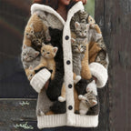 Women's Long Graphic Oversized Cardigan | Hooded