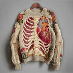 Women's Halloween Embroidered Knit Sweater | Winter