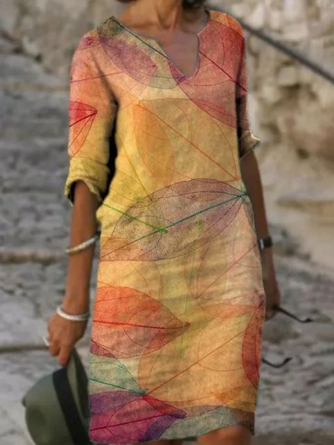 Women's Printed Summer Dress | Midi