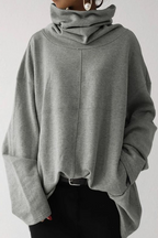 Women's Plain Streetwear Oversized Hoodie | Winter