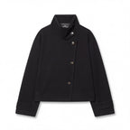 Women's Pockets Button Cropped Coat | Winter