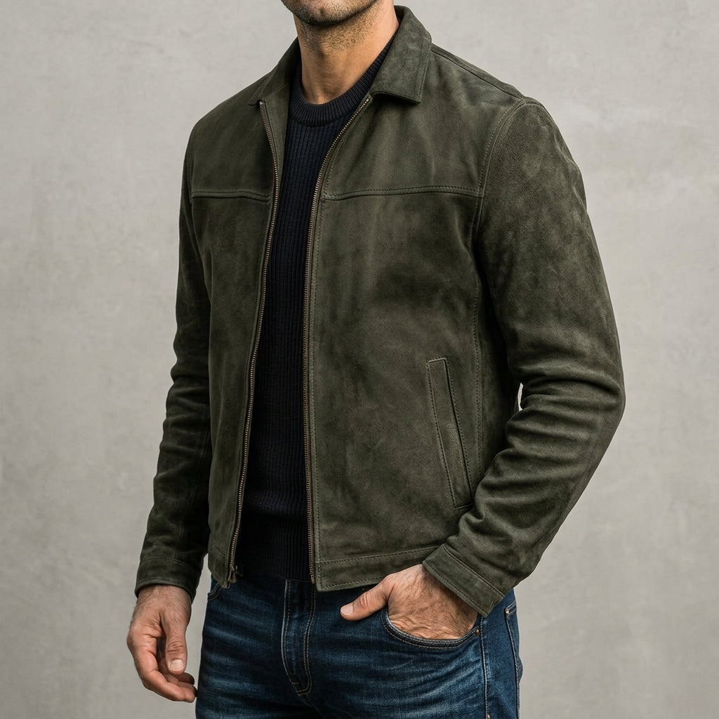 Men's Zip Up Winter Casual Jacket | Collared