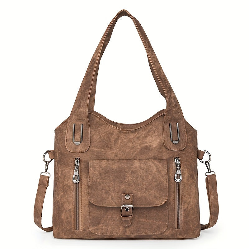 Women’s Stylish Vintage Shoulder Bag | Multi-Pocket