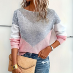 Women's Long Sleeve Knitted Sweater | Fall