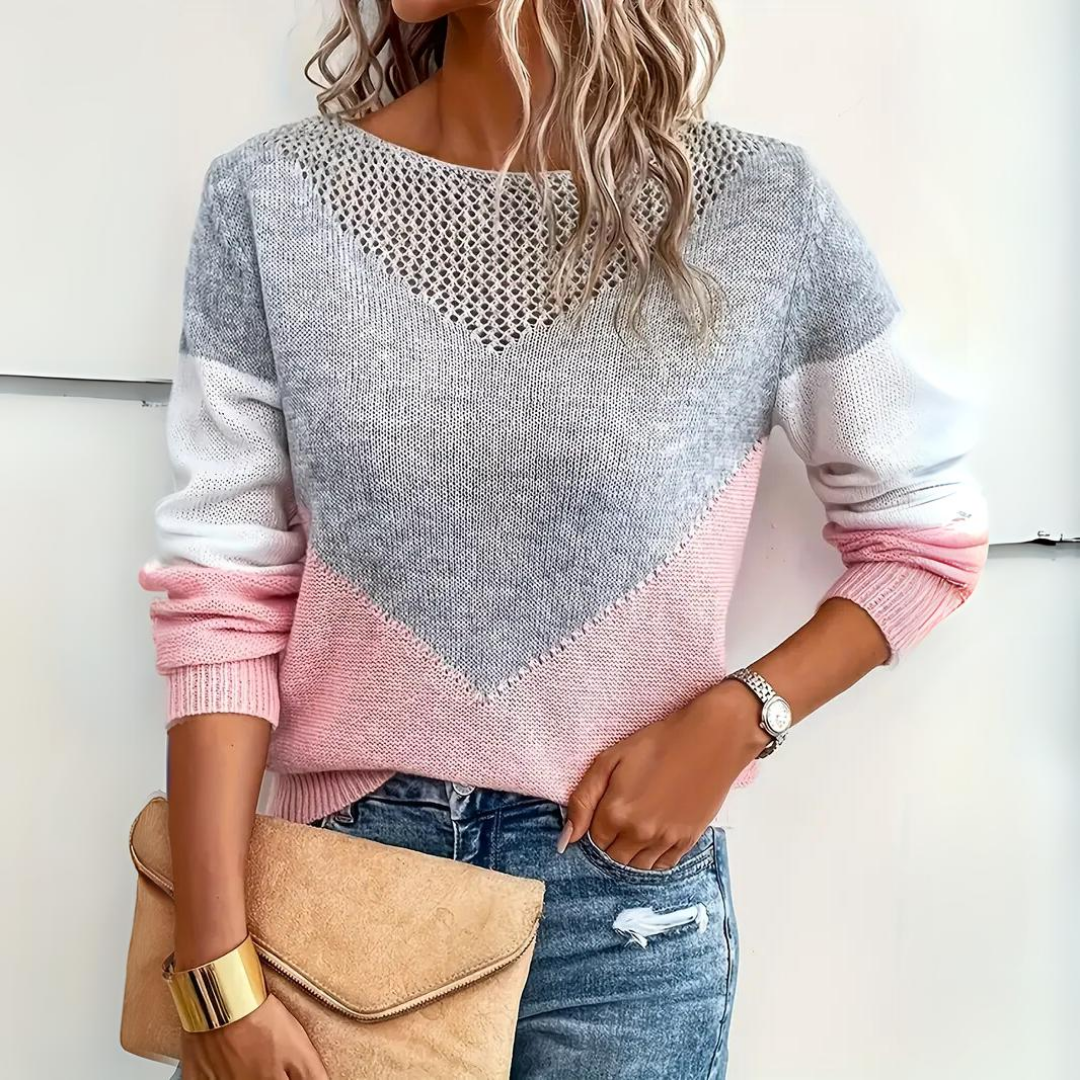 Women's Long Sleeve Knitted Sweater | Fall