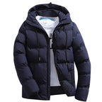 Men's Zip Up Winter Puffer Jacket | Hooded
