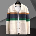 Men's Collar Knit Winter Jacket | Button Up