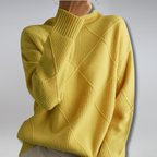 Women's Ribbed Turtleneck Oversized Sweater | Winter