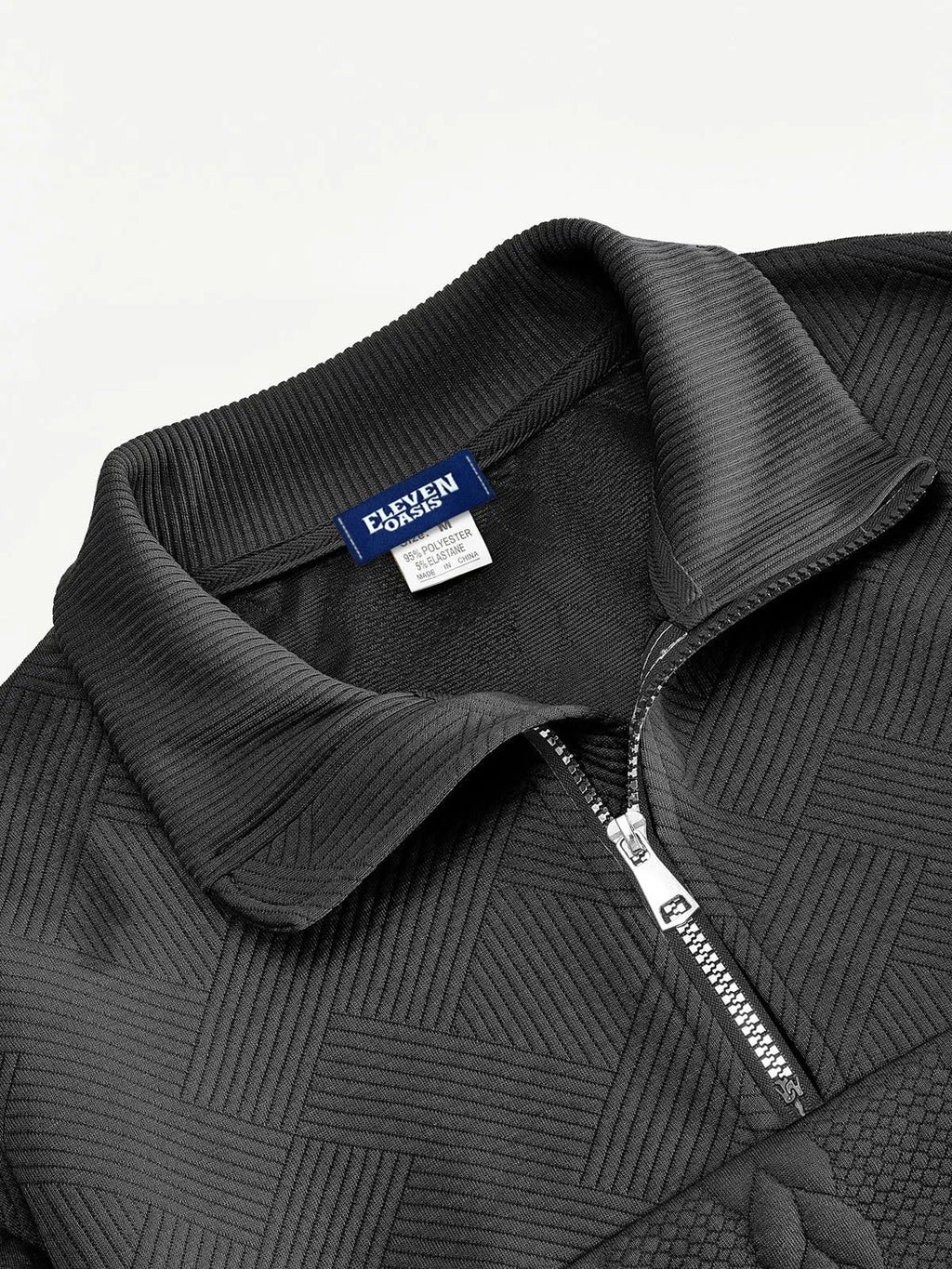 Men's Winter Long Sleeve Knit Sweater | Quarter Zip