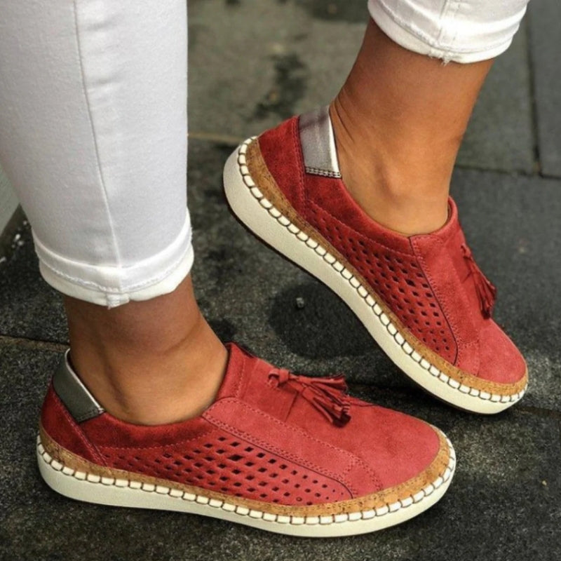Women's Casual Round Toe Tassel Detail Loafers | Slip-On