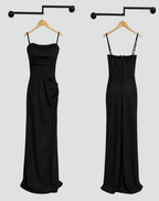 Women's Glitter Evening Dress | Thigh Slit