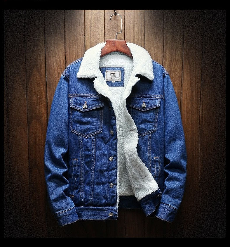 Men's Button Long Sleeve Denim Jacket | Winter
