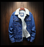 Men's Button Long Sleeve Denim Jacket | Winter