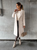 Women's Elegant Double-Breasted Coat | Longline
