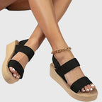 Women's Elegant Thick Sole Platform Summer Sandals | Ankle Strap
