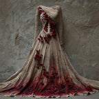 Women's Halloween Long Sleeve Maxi Dress | Party