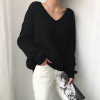Women's Ribbed V-Neck Knit Sweater | Casual
