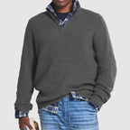 Men’s Ribbed Quarter Zip Sweater | Regular Fit