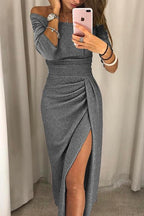 Women's Sequined Wrap Dress | Midi
