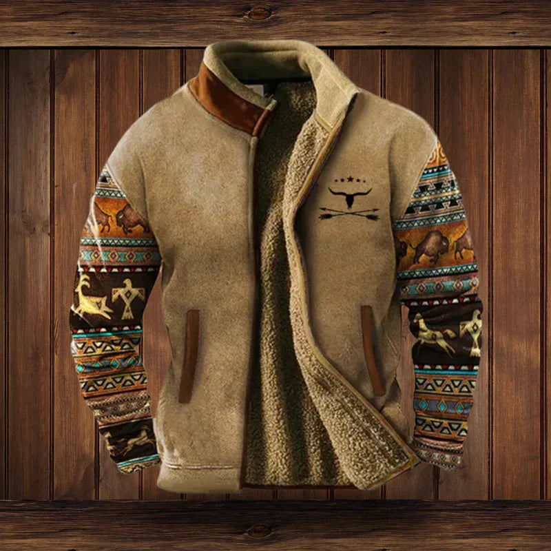 Men's Long Sleeve Zip Up Jacket | Winter
