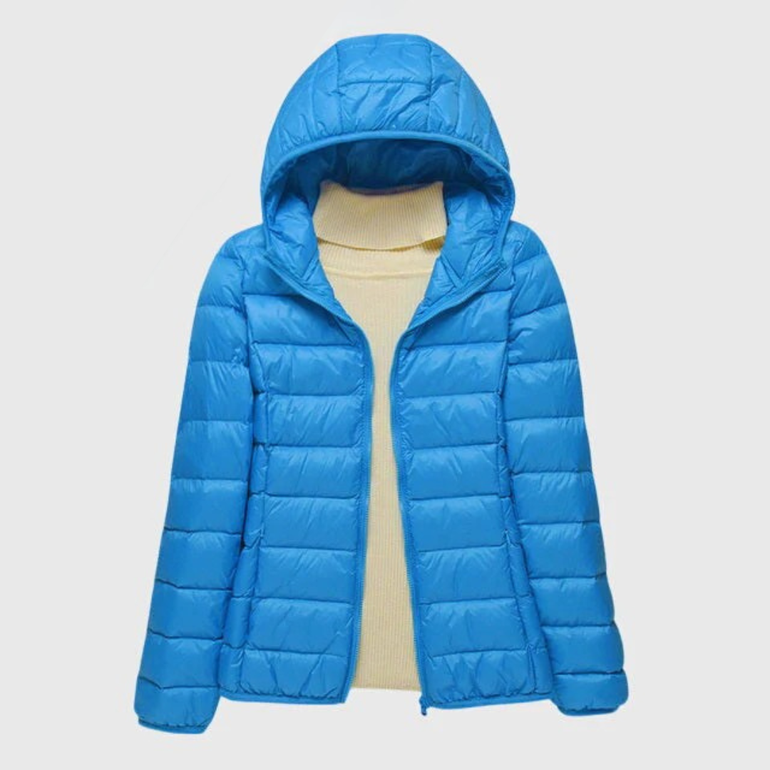 Women's Hooded Winter Puffer Jacket | Zip Up