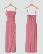 Women's Glitter Evening Dress | Thigh Slit