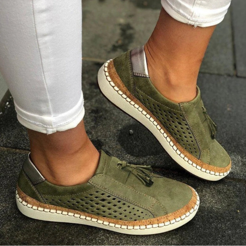 Women's Casual Round Toe Tassel Detail Loafers | Slip-On