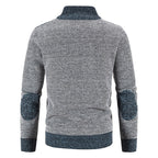 Men’s Stand Collar Zip-Up Jacket | Contrast Panels
