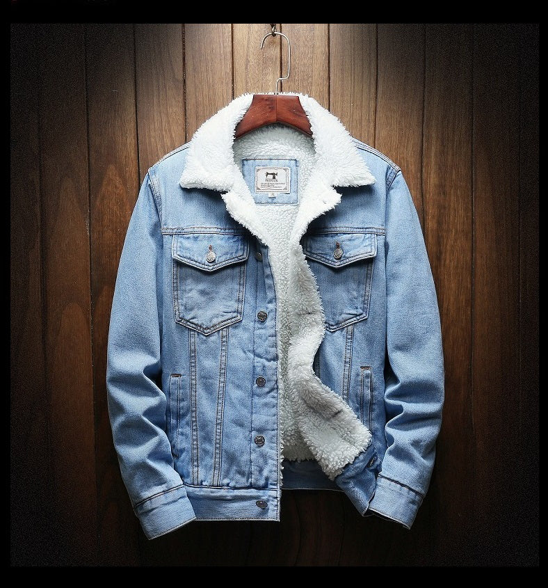 Men's Button Long Sleeve Denim Jacket | Winter