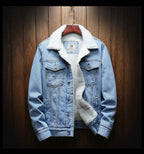 Men's Button Long Sleeve Denim Jacket | Winter