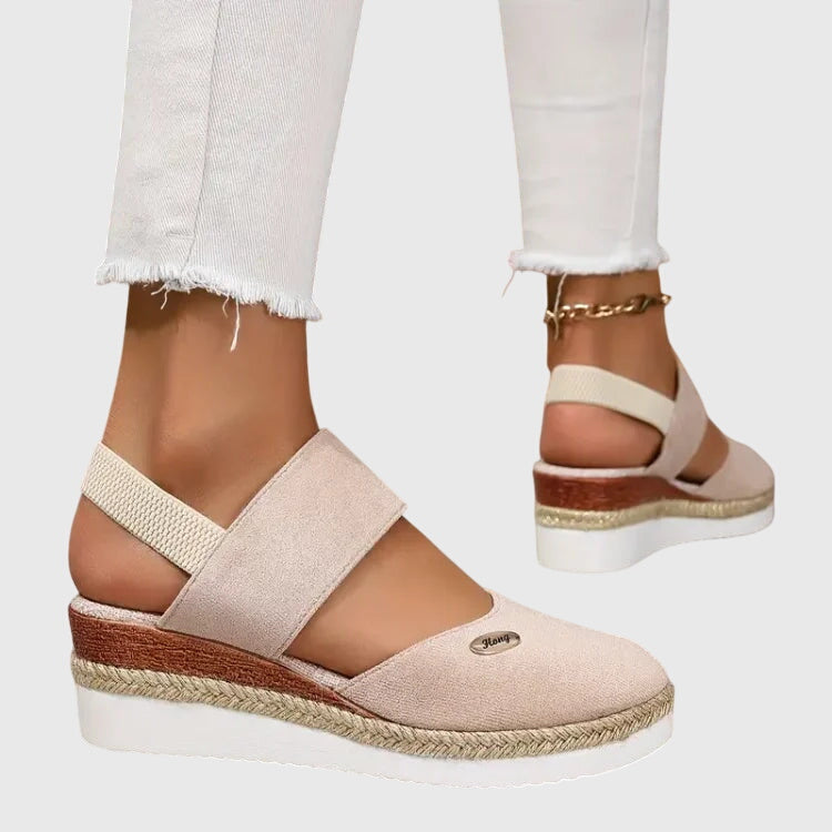Women's Closed Toe Wide Fit Sandals | Ankle Strap
