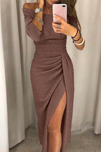Women's Sequined Wrap Dress | Midi