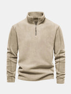 Men's Quarter-Zip Vintage Knit Sweater | Winter