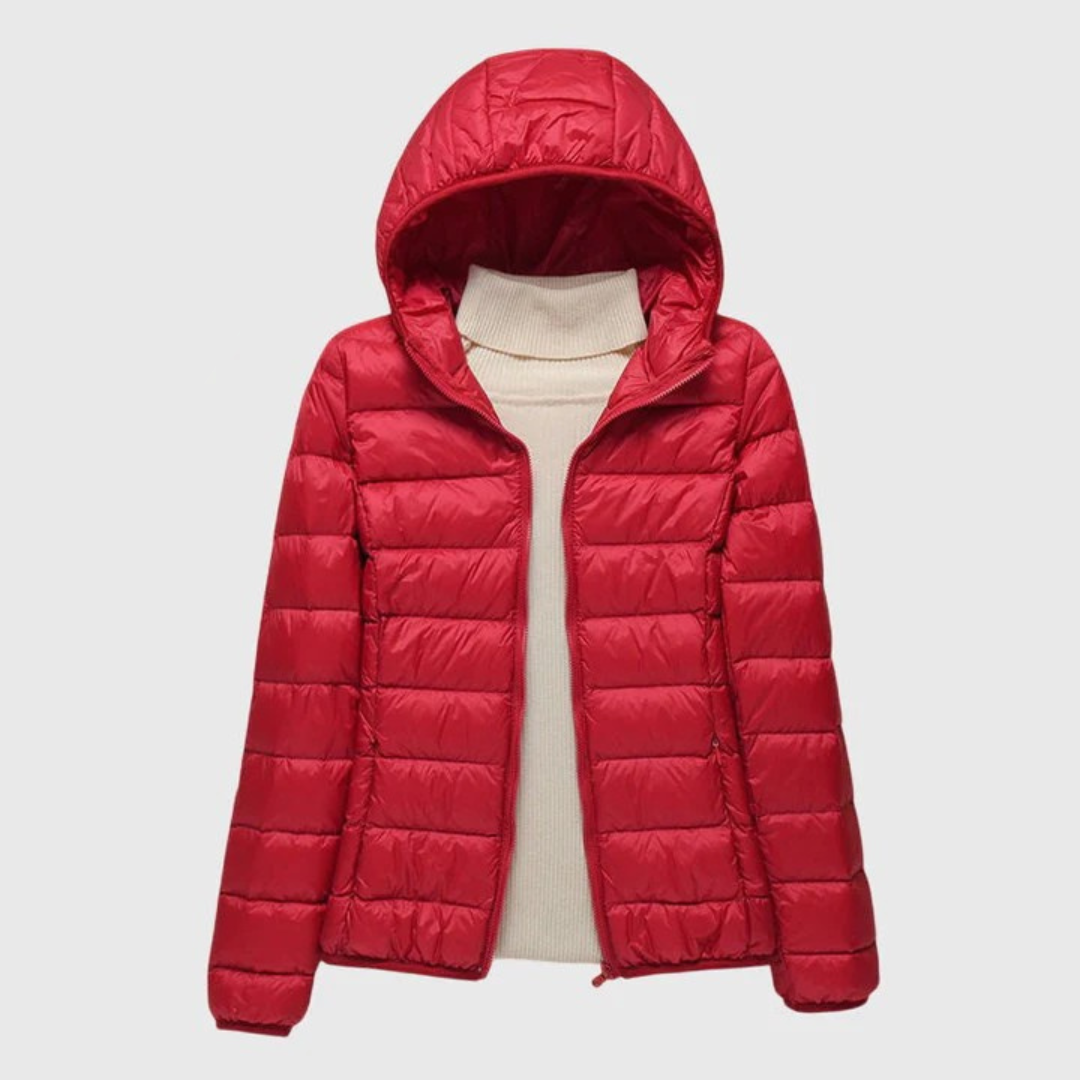 Women's Hooded Winter Puffer Jacket | Zip Up