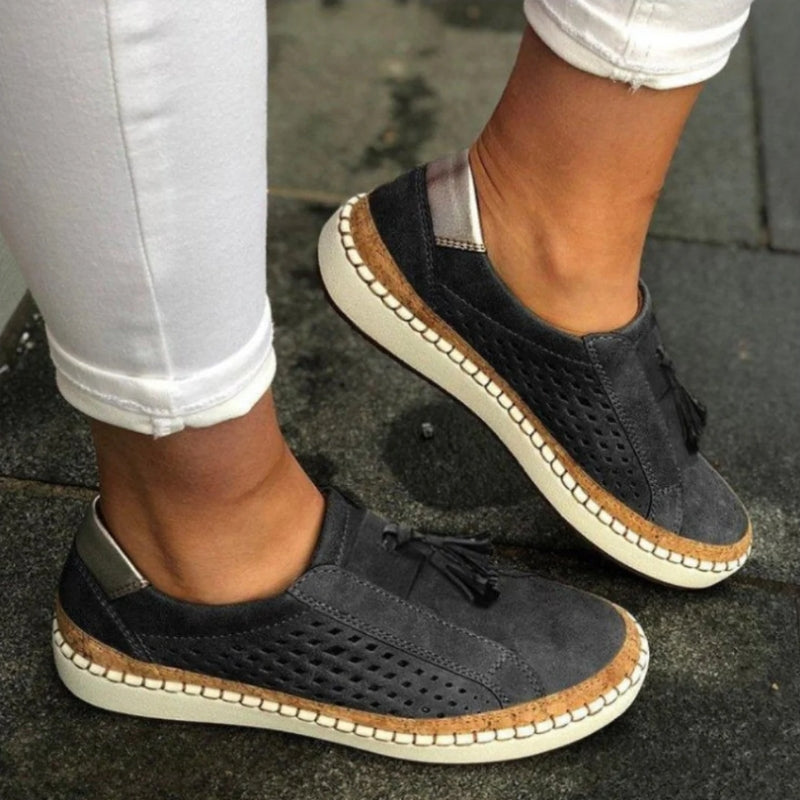 Women's Casual Round Toe Tassel Detail Loafers | Slip-On