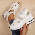 Women's Casual Cutout Platform Sandals | Hook and Loop Strap